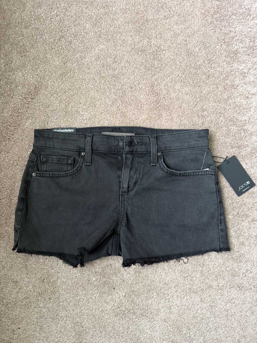 Joe's Jeans Black Denim Cutoff Shorts